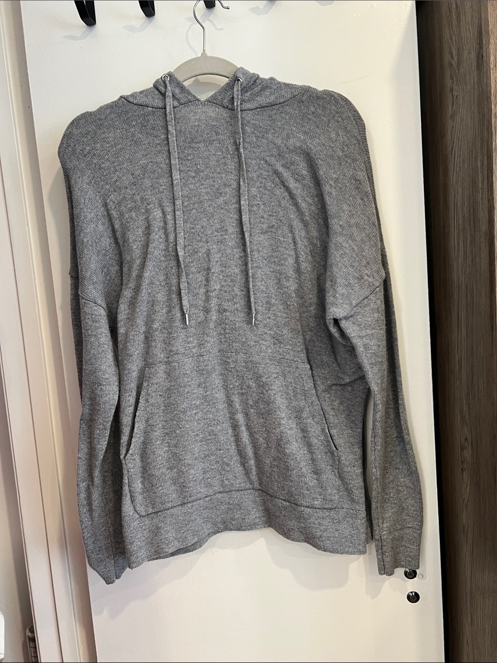 The Kooples Men's Gray Crewneck Hooded Sweater